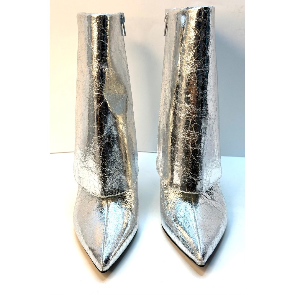 I.N.C. International Concepts Women's Sabeel Cuff Booties Silver Size 6M NWT